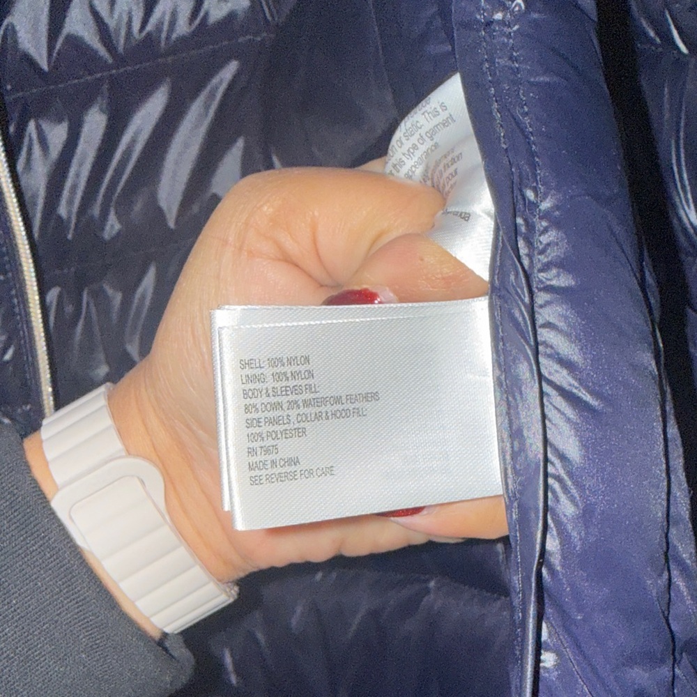 Michael Kors Midnight Blue Puffer Coat - Picture 4 of 4